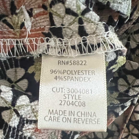 Max Studio Floral Print Women's Wide Leg Pant XL - Picture 6 of 7